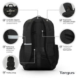 Targus 17” Voyager EXP Travel Backpack – Expandable Carry-On Laptop Backpack with SafePort Protection, Checkpoint-Friendly Design, Anti-Theft Travel Features - TBB664GL