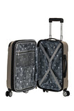Rockland London Hardside Spinner Wheel Luggage, Silver, Carry-On 20-Inch