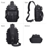 WITZMAN Sling Bag for Men Casual Crossbody Bag Fits 9.7 Inch Ipad