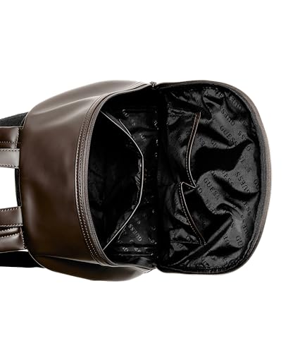 GUESS Mens Warner Backpack, Ground Coffee Brown