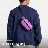 tomtoc 1.5L X-Pac Sling Bag with RFID Blocking Crossbody Pack for Men Women