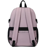MIRLEWAIY Backpack Casual Laptop Daypack Girls Lightweight School Bookbag Work Bag For Travel High School student water-resistent, Pink Purple