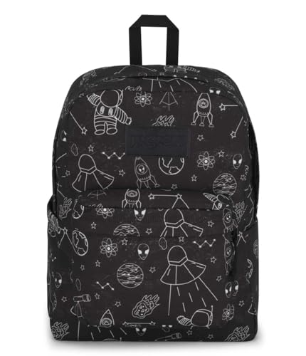 JanSport SuperBreak Plus Backpack with Padded 15-inch Laptop Sleeve and Integrated Bottle Pocket - Spacious and Durable Daypack for Work and Travel - Cosmic City