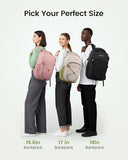 LOVEVOOK Everyday Laptop Backpack for Women & Men With Giant Tumbler Holder,15.6 Inch Classic Travel Work College Teacher Carry on Backpack Purse,Waterproof Computer laptop Bag Hiking Backpack,Black