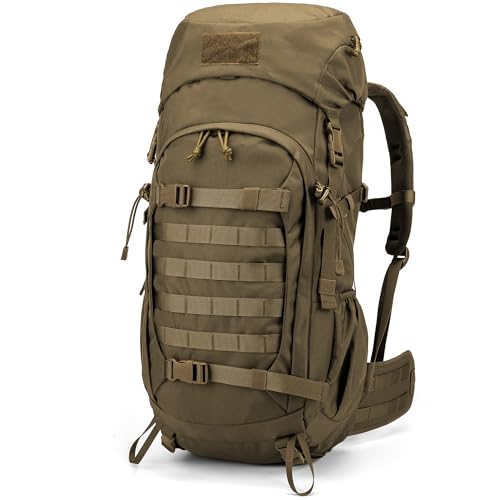 Mardingtop 50L Hiking Survival Backpack,Backpacking Backpack with Rain Cover for Hiking,Backpacking,Rucking,Camping,Survival