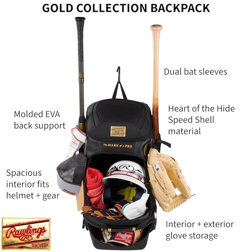 Rawlings | GOLD COLLECTION Backpack Equipment Bag | Graphite