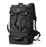 YOUMIAN Large Capacity For Travel Hiking Sports Carry On Backpack Durable Convertible Duffle Bag Laptop airplane (Black, 60L-Large DualMainOpening)