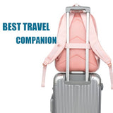 FEDESERN Smell Proof Backpack with Lock,Water Resistant Smell Proof Bags Travel Laptop Backpack,Large Capacity Carbon Enduring Smell Proof Stash Bag with Lock for Men Women (Pink)