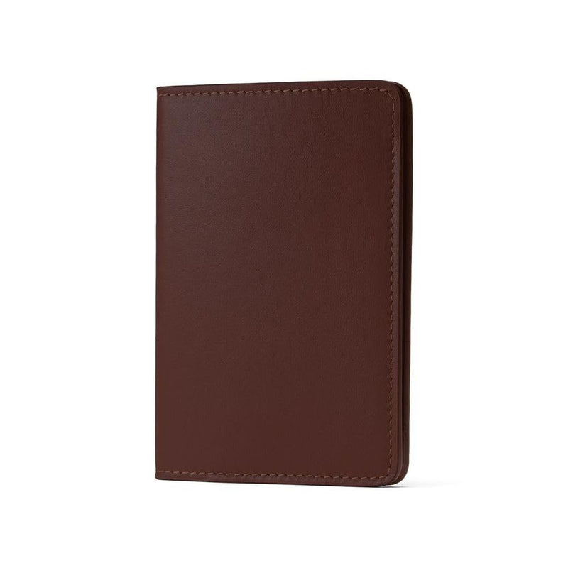 Maruse Italian Leather Passport Cover for Men and Women, Handmade in Italy, Brown