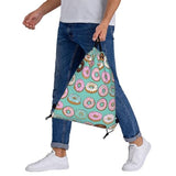 Various Delicious Doughnut Unisex Drawstring Backpack Bag Sport Gym Travel Sackpack
