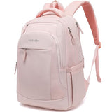 FEDESERN Smell Proof Backpack with Lock,Water Resistant Smell Proof Bags Travel Laptop Backpack,Large Capacity Carbon Enduring Smell Proof Stash Bag with Lock for Men Women (Pink)