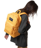 JanSport Cross Town Plus Backpack - Large Main Compartment, Side Water Bottle Pocket, 15-Inch Padded Laptop Sleeve - Orange Soda