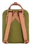Fjällräven Kanken Mini Backpack - Compact Everyday Carry, Durable Vinylon Fabric - Travel, Foliage Green/Peach Sand