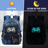 Fitvc School Backpack for Boys - 4pcs Gamer Boys Backpack with Lunch Box Set for Kids Teens Elementary Middle High School - 18" Large Capacity School Bookbag with Multiple Pockets