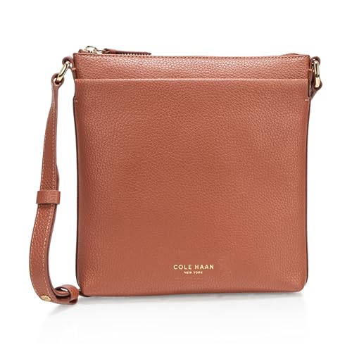 Cole Haan Women's Handbag - Emily Leather Crossbody Bag, Dark Cuoio