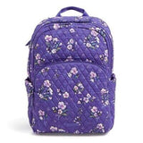 Vera Bradley Essential Large Backpack Wild Rose Purple | Backpacks4Less