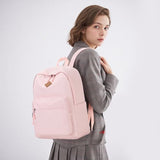 Lohol Classic Backpack for School Travel College, Durable Water Resistant Bookbag (Pink)