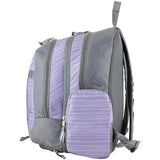 Eastsport Extra Large Backpack Expandable Oversized For Travel Hiking Work Camping Sports Outdoors With Drawstring Bag 18x13.5x9.5 Mochila De Viaje Lilac Stripes