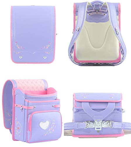 Randoseru Ransel Japanese upscale school bags for boys girls large capacity Senior PU leather light weight backpack