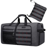 WITZMAN Foldable Duffle Bag for Men Large 65L Travel with Shoe Compartment