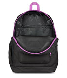 JanSport Cross Town Plus Backpack - Large Main Compartment, Side Water Bottle Pocket, 15-Inch Padded Laptop Sleeve - Color Blocked - Black