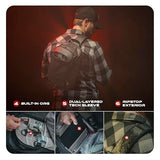 Vertx Urban Ghost Tactical Sling Bag (10L) – Durable Ripstop CCW Carry Pack with Rapid Access Tab, Lockable Zippers, It's Black - One Size