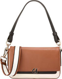 Cole Haan Women's Grand Series Mini Shoulder Bag, Black/White/British Tan