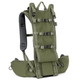 MOXULE Hunting Backpack Frame - Lightweight Aluminum Pack Frame for Backpacking, Hiking, Meat-Hauling, Large Load Hunting Green
