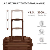 LARVENDER Luggage Sets 3 Piece, Carry On Luggage 20in Suitcase with Wheels
