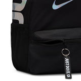 Nike Youth JDI Mini Backpack 2.0, Black/Black/Holographic Silver, MISC
