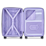florence by mills Spin Me Away Hardside Expandable Luggage with Spinner Wheels, Lavender, Carry-On 20 Inch