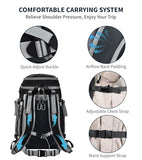 Heliar 55L-70L Expandable Ski Boot Bag – Waterproof, Durable Backpack with Multiple Compartments, Adjustable Webbing for Ski/Snowboard, Comfortable Padded Back Panel, Ideal for Ski Travel