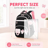 Bluboon Backpack for School Girls Cute Bookbag with Bowknot Lightweight Middle High School BackPack Bags with Laptop Compartments Easy Access Wide-Open Design Mochilas Para Mujer for Travel Daily Use