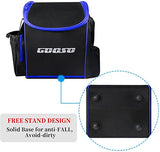 GOOSO Disc Golf Set with Bag - 12 PCS Flying Disc Golf Discs for Beginner with Putter, Midrange, Driver | Portable Disc Golf Backpack Holds 28+ Discs Free Stand Bag Design for Convenient Use