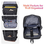 WITZMAN Canvas Backpack Carry On Travel Backpack Duffel Bag Fit 18 inch Laptop for Men Women Canvas Toiletry Bag for Men Hanging Dopp Kit Organizer Water-resistant Travel Toiletries bag Men Bat