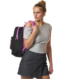 JanSport Cross Town Plus Backpack - Large Main Compartment, Side Water Bottle Pocket, 15-Inch Padded Laptop Sleeve - Color Blocked - Black