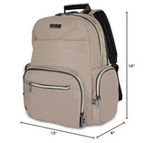 Kenneth Cole REACTION Sophie Backpack, Taupe, 15" Laptop