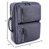 J World New York Station Laptop Backpack, Navy, One Size