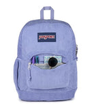 JanSport Cross Town Plus Remix Backpack - Padded Back Panel, Laptop Sleeve, and Front Pocket Organizer - Lavender Ash Corduroy