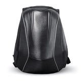 MZS Motorcycle Backpack, 48L Expandable Hard Shell Helmet Backpack for Men Women, Waterproof Motorbike Travel Back Pack Reflective Riding Storage Bag Accessories