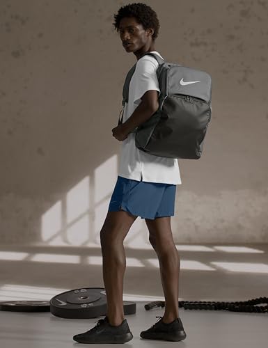 Nike Unisex Brasilia 9.5 Training Backpack (Extra Large, 30L), Iron Grey/Black/White, MISC