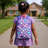 Trail maker 15 Inch Kids Backpacks for Boys & Girls | Preschool, Kindergarten, Elementary School Backpacks with Adjustable, Padded Straps (Happy Hearts)