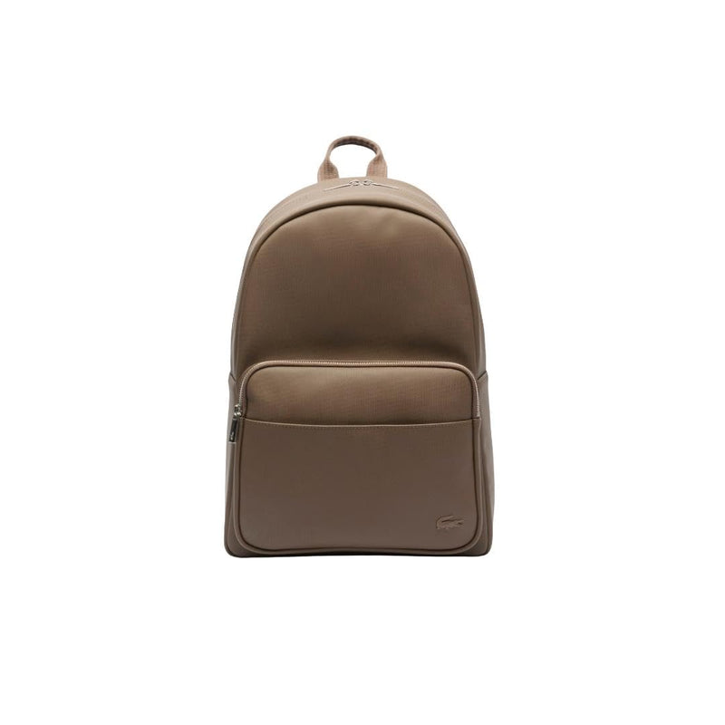 Lacoste Mens Classic Laptop Pocket Backpack, Brown, One Size