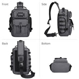 WITZMAN Sling Bag for Men Casual Crossbody Bag Fits 9.7 Inch Ipad