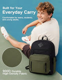 VASCHY School Backpack,Two Compartments Daypack Bookbag Schoolbag for High School Teen Boy Girls/College/Work/Men Bi-color