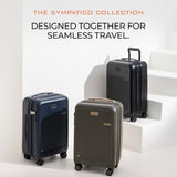 Briggs & Riley Essential 22 Inch Carry-On Expandable Spinner - Expandable Hardside Carry-On Luggage with CX Compression Technology - TSA Lock - Spinner Wheels - Sympatico Collection - Olive