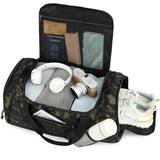 3-in-1 Tactical Gym & Travel Duffle Bag Backpack Men Multi-Functional 45L Military Sports Duffle Bag with Shoe Compartment & Wet Pocket for Workout Weekender Overnight Bag with Molle Webbing, Camo