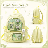 HOKMAH Cute Itabag Backpack Purse Bag - Kawaii Coquette Bookbag Ita Shoulder Bag Y2k Harajuku Backpack Cutecore Daypack (Green)