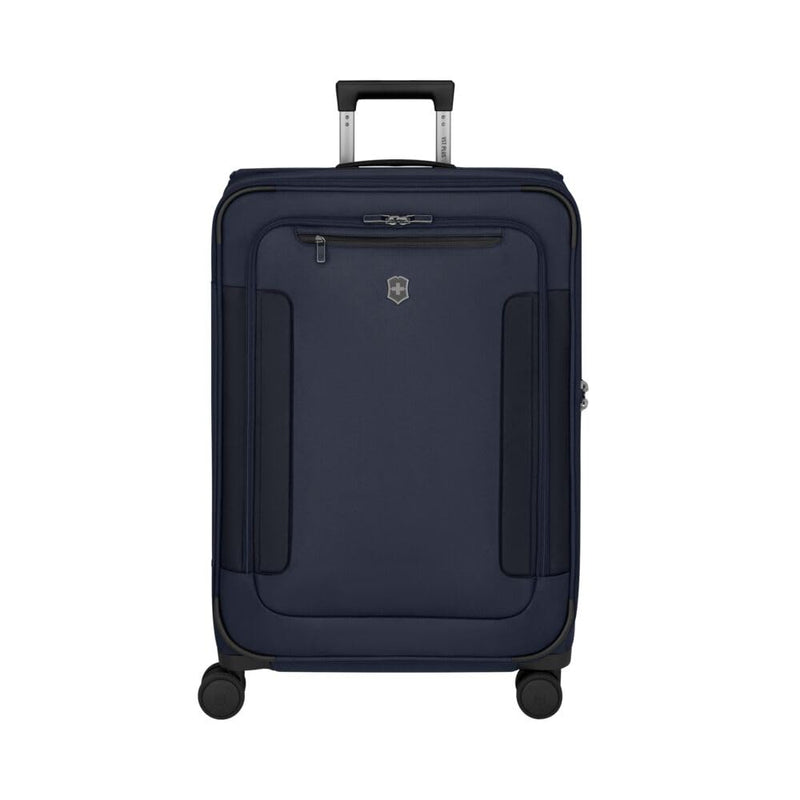 Victorinox Werks Traveler 7.0, Medium Case, 8-Wheel Softside Expandable Travel Case, Navy Blue