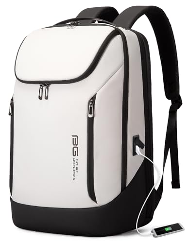 BANGE Business Smart Backpack Waterproof fit 15.6 Inch Laptop Backpack with USB Charging Port,Travel Durable Backpack